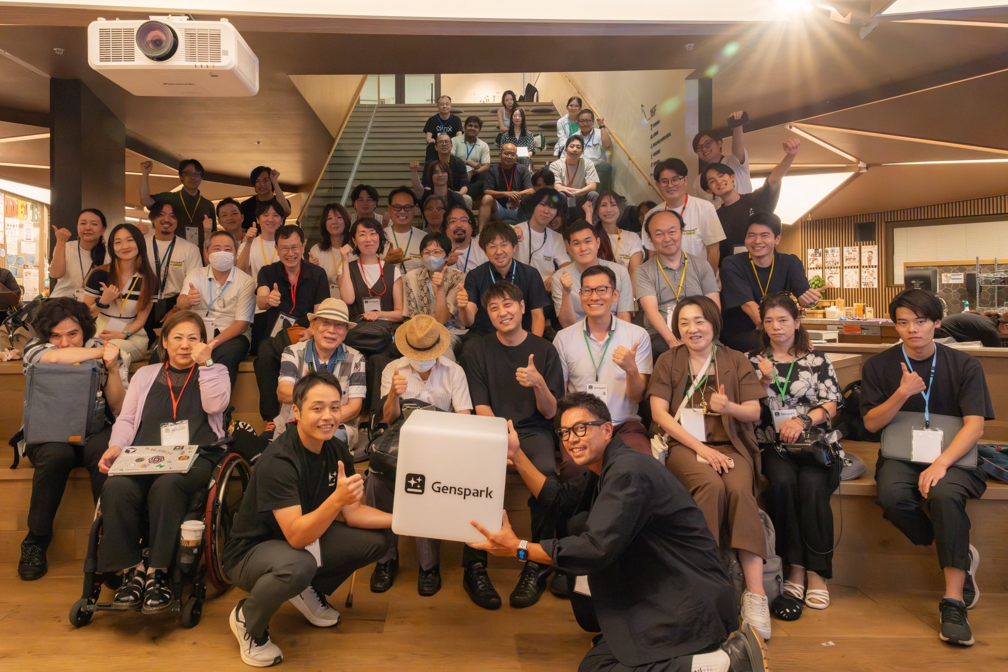 Gensparkのイベントに集まった参加者の集合写真